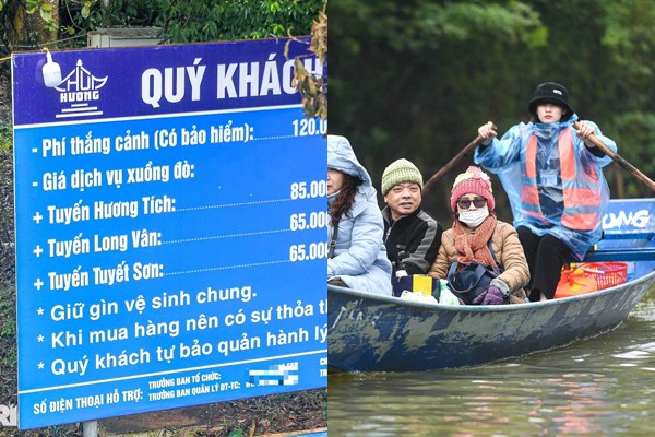 Chùa Hương đồng loạt tăng giá vé: “Riêng phí đò, phí xe điện đã hết gần nửa triệu/người”