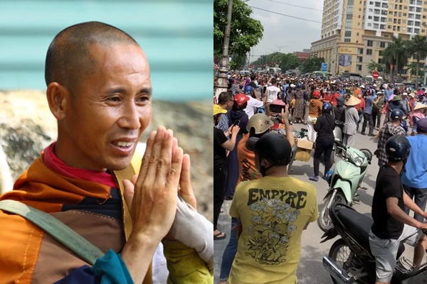 Lời chú Mạnh đã đúng: “Hàng trăm người chạy theo quay chụp sư Thích Minh Tuệ, gây n.áo loạn đường phố”